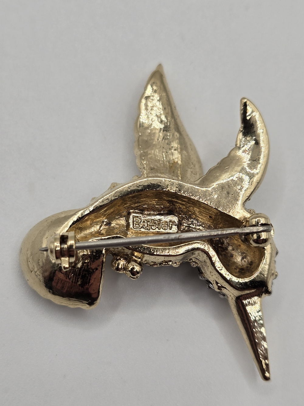 ✨ Vintage Butler Rhinestone Hummingbird Brooch ✨ - Picture 7 of 8